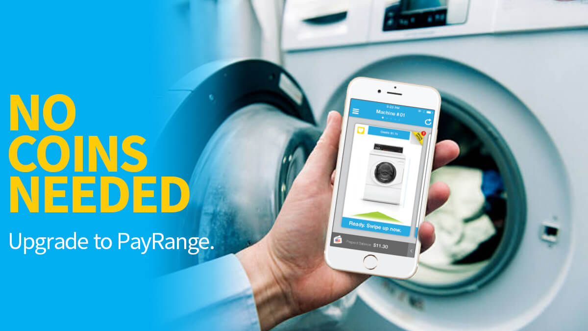 Payrange Commercial Laundry Payments App for Commercial Washer & Dryers